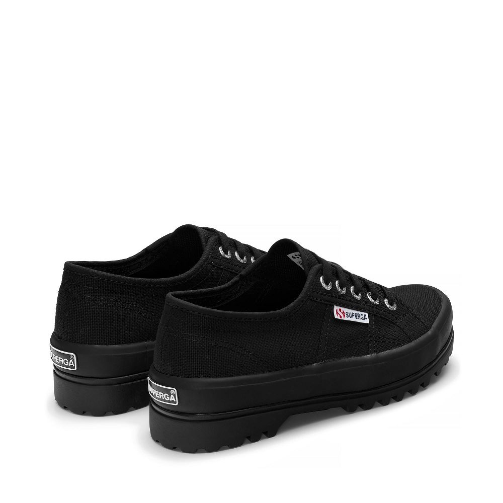 Superga 2555 Alpina Black Low Top Sneakers - Men's Sneakers USA | US1528782